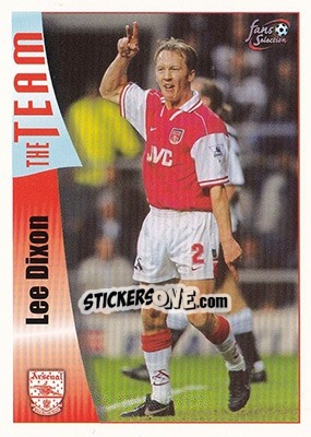 Sticker Lee Dixon - Arsenal Fans' Selection 1997-1998 n. 22 - Futera