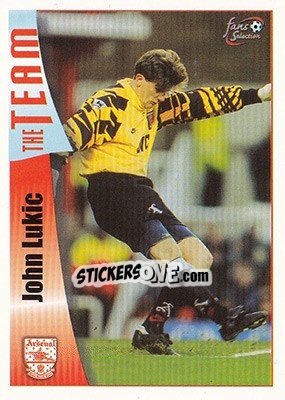 Sticker John Lukic - Arsenal Fans' Selection 1997-1998 - Futera