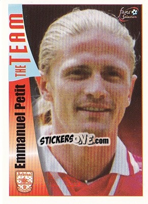 Cromo Emmanuel Petit - Arsenal Fans' Selection 1997-1998 - Futera