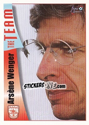 Sticker Arsene Wenger - Arsenal Fans' Selection 1997-1998 - Futera
