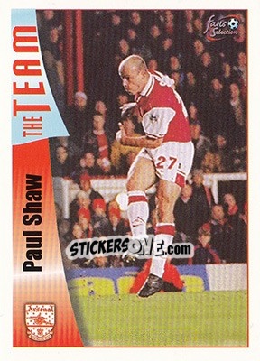 Sticker Paul Shaw - Arsenal Fans' Selection 1997-1998 n. 31 - Futera