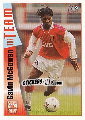 Sticker Gavin McGowan - Arsenal Fans' Selection 1997-1998 - Futera