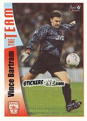 Sticker Vince Bartram - Arsenal Fans' Selection 1997-1998 - Futera