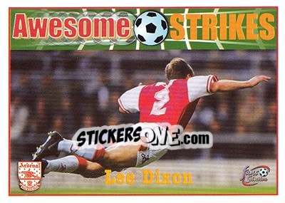 Sticker Lee Dixon - Arsenal Fans' Selection 1997-1998 n. 58 - Futera