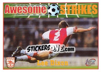 Sticker Lee Dixon - Arsenal Fans' Selection 1997-1998 - Futera