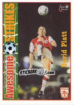 Cromo David Platt - Arsenal Fans' Selection 1997-1998 - Futera