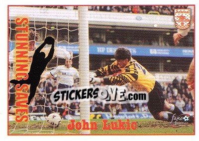 Sticker John Lukic - Arsenal Fans' Selection 1997-1998 n. 62 - Futera