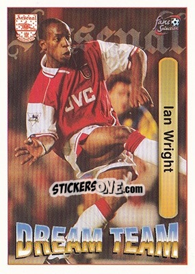 Sticker Ian Wright - Arsenal Fans' Selection 1997-1998 n. 64 - Futera
