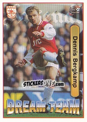 Cromo Dennis Bergkamp - Arsenal Fans' Selection 1997-1998 - Futera