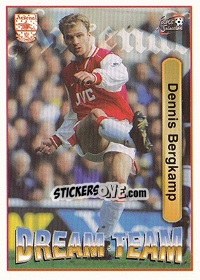 Sticker Dennis Bergkamp - Arsenal Fans' Selection 1997-1998 n. 66 - Futera