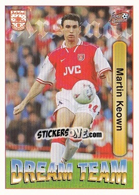 Sticker Martin Keown - Arsenal Fans' Selection 1997-1998 n. 68 - Futera