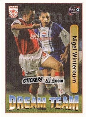 Sticker Nigel Winterburn - Arsenal Fans' Selection 1997-1998 - Futera