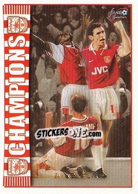 Sticker Champions - Arsenal Fans' Selection 1997-1998 - Futera