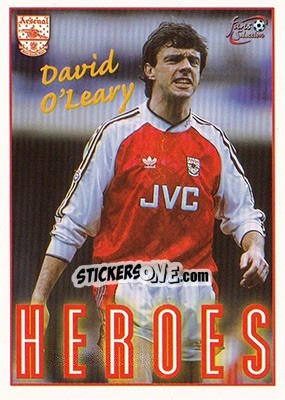 Sticker David O'Leary - Arsenal Fans' Selection 1997-1998 n. 78 - Futera
