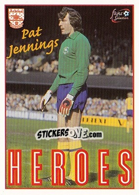 Sticker Pat Jennings - Arsenal Fans' Selection 1997-1998 - Futera