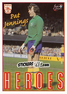 Sticker Pat Jennings - Arsenal Fans' Selection 1997-1998 n. 79 - Futera