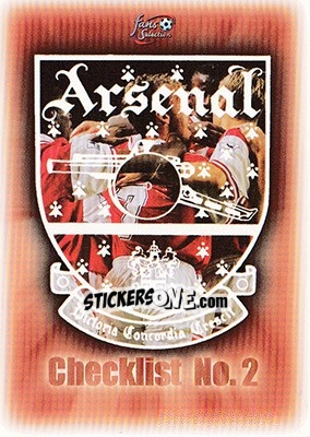 Sticker Checklist 2 - Arsenal Fans' Selection 1997-1998 - Futera