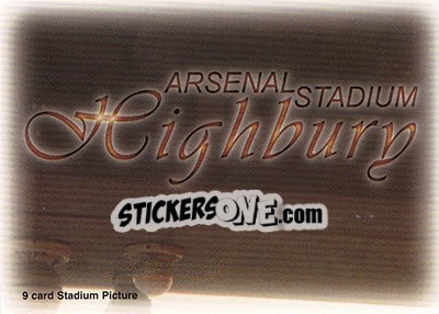 Sticker Highbury - Arsenal Fans' Selection 1997-1998 n. 85 - Futera