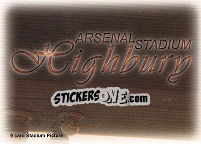 Sticker Highbury - Arsenal Fans' Selection 1997-1998 - Futera