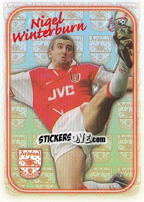 Cromo Nigel Winterburn - Arsenal Fans' Selection 1997-1998 - Futera