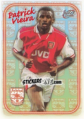 Cromo Patrick Vieira - Arsenal Fans' Selection 1997-1998 - Futera