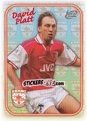 Sticker David Platt - Arsenal Fans' Selection 1997-1998 n. SE7 - Futera