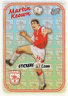 Cromo Martin Keown - Arsenal Fans' Selection 1997-1998 - Futera