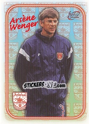 Cromo Arsene Wenger - Arsenal Fans' Selection 1997-1998 - Futera