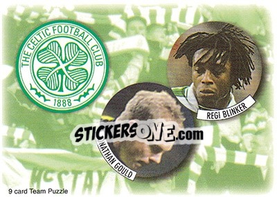 Cromo Jonathan Gould / Regi Blinker - Celtic Fans' Selection 1997-1998 n. 7 - Futera