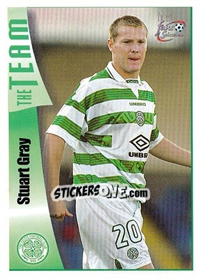 Sticker Stuart Gray - Celtic Fans' Selection 1997-1998 - Futera
