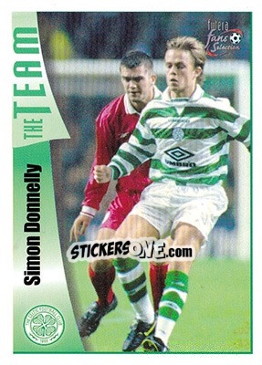 Cromo Simon Donnelly - Celtic Fans' Selection 1997-1998 - Futera