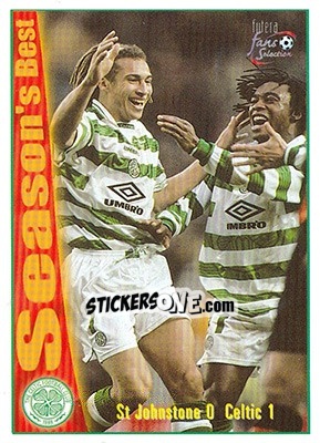 Figurina St Johnstone 0 - Celtic 1 - Celtic Fans' Selection 1997-1998 - Futera