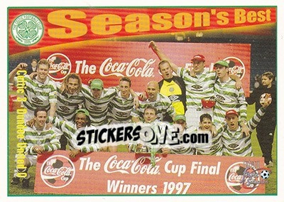 Figurina Celtic 3 - Dundee United 0 - Celtic Fans' Selection 1997-1998 - Futera