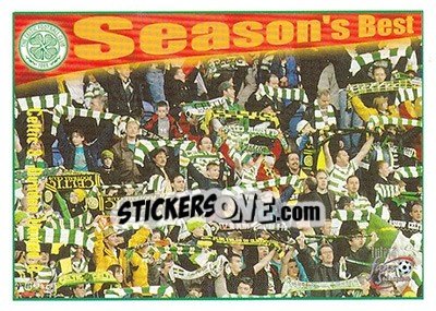 Cromo Celtic 3 - Dundee United 0 - Celtic Fans' Selection 1997-1998 - Futera