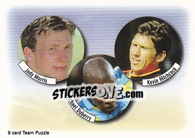 Cromo Jody Morris / Michael Duberry / Kevin Hitchcock - Chelsea Fans' Selection 1997-1998 - Futera