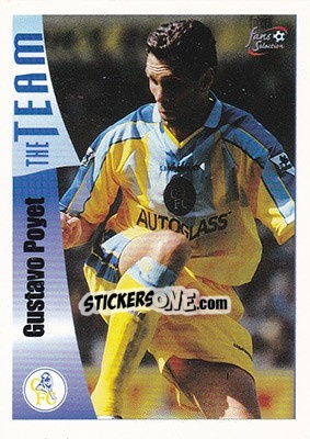 Sticker Gustavo Poyet - Chelsea Fans' Selection 1997-1998 - Futera