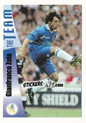Cromo Gianfranco Zola - Chelsea Fans' Selection 1997-1998 - Futera