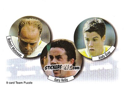 Sticker Robert Molenaar / Gary Kelly / Andy Gray - Leeds United Fans' Selection 1997-1998 n. 4 - Futera