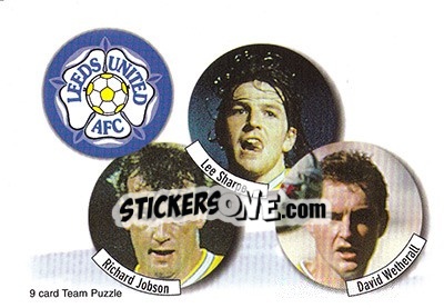 Sticker Richard Jobson / Lee Sharpe / David Wetherall - Leeds United Fans' Selection 1997-1998 - Futera