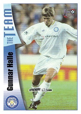 Sticker Gunnar Halle - Leeds United Fans' Selection 1997-1998 - Futera