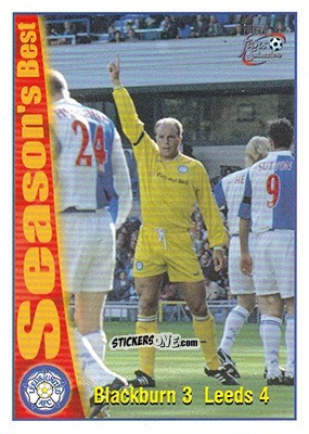 Cromo Blackburn 3 - Leeds United 4 - Leeds United Fans' Selection 1997-1998 - Futera