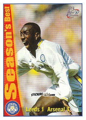 Sticker Leeds United 1 - Arsenal 1 - Leeds United Fans' Selection 1997-1998 n. 48 - Futera