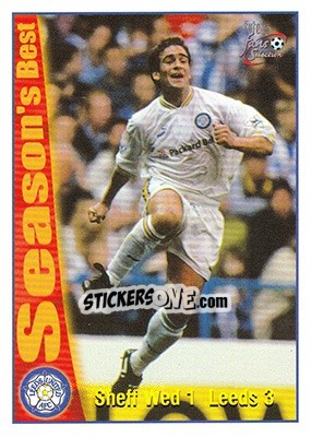 Sticker Sheffield Wednesday 1 - Leeds United 3 - Leeds United Fans' Selection 1997-1998 - Futera