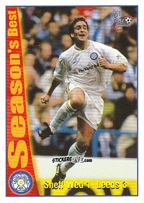 Sticker Sheffield Wednesday 1 - Leeds United 3 - Leeds United Fans' Selection 1997-1998 n. 52 - Futera