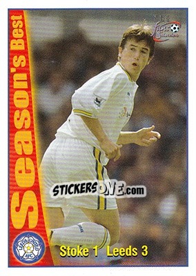 Sticker Stoke City 1 - Leeds United 3 - Leeds United Fans' Selection 1997-1998 - Futera