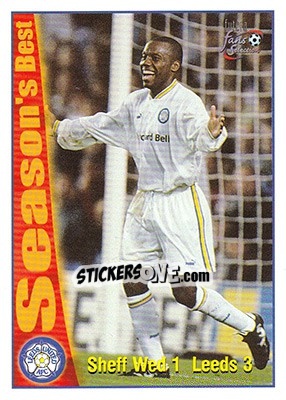 Sticker Sheffield Wednesday 1 - Leeds United 3 - Leeds United Fans' Selection 1997-1998 - Futera