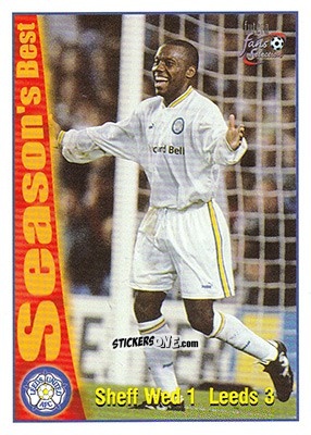 Figurina Sheffield Wednesday 1 - Leeds United 3 - Leeds United Fans' Selection 1997-1998 n. 54 - Futera