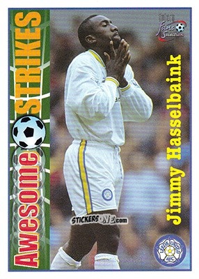 Sticker Jimmy Hasselbaink - Leeds United Fans' Selection 1997-1998 n. 59 - Futera