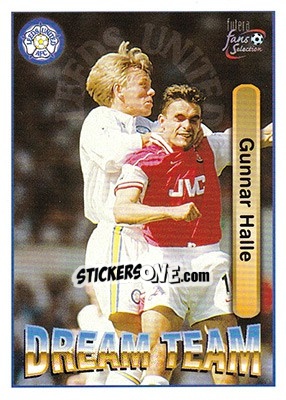 Sticker Gunnar Halle - Leeds United Fans' Selection 1997-1998 - Futera