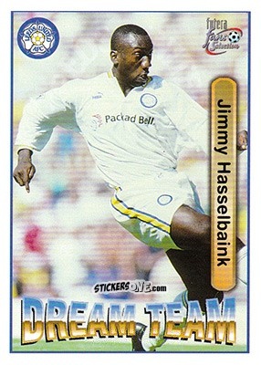 Sticker Jimmy Hasselbaink - Leeds United Fans' Selection 1997-1998 n. 73 - Futera